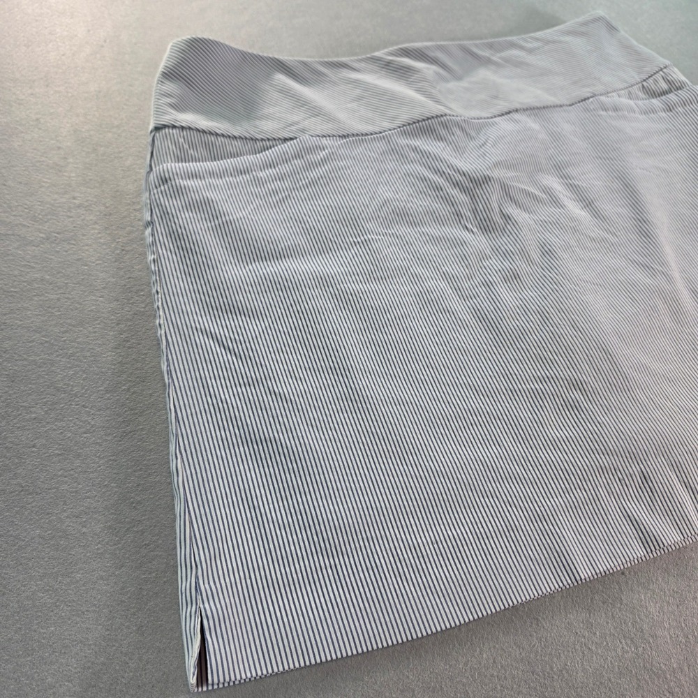 SC & CO Womens Pinstripe Golf Skort XL Blue White Tennis Pickleball Preppy